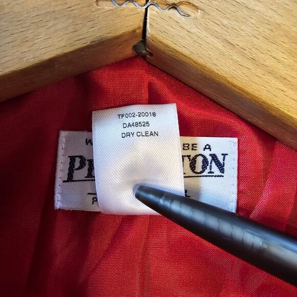 Pendleton Suit Coat Women's 8 Red Wool Gold Button Double Breasted Career Preppy - Picture 6 of 12
